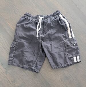 Kanu Surf Mens Swim Trunk, Charcoal, Large